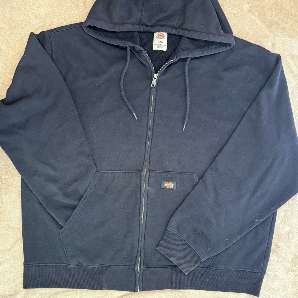 Dickies Black Fleece Jacket - Size 2XL